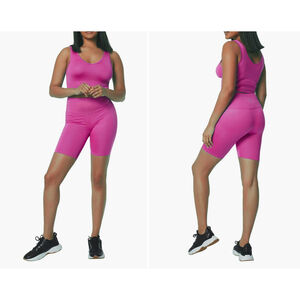 Marc New York Performance Biker Shorts, Pink, Size S